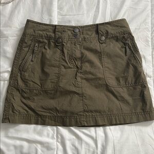 Y2K Vintage New York & Company Army Green Mini Skort